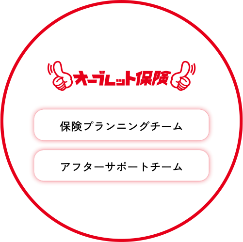 オーブレット保険、二つのチーム画像